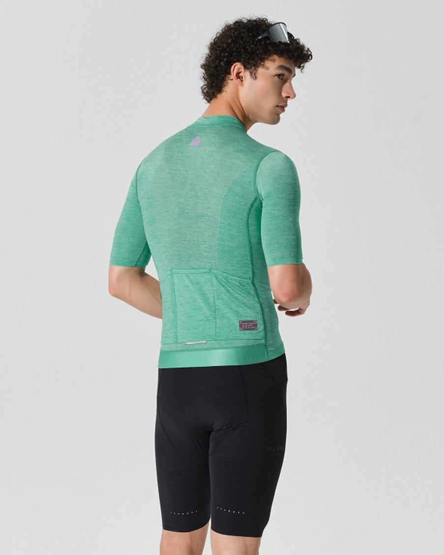 green cycling jersey