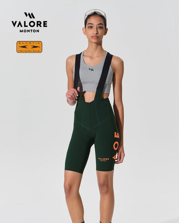 womens cycling bib shorts green