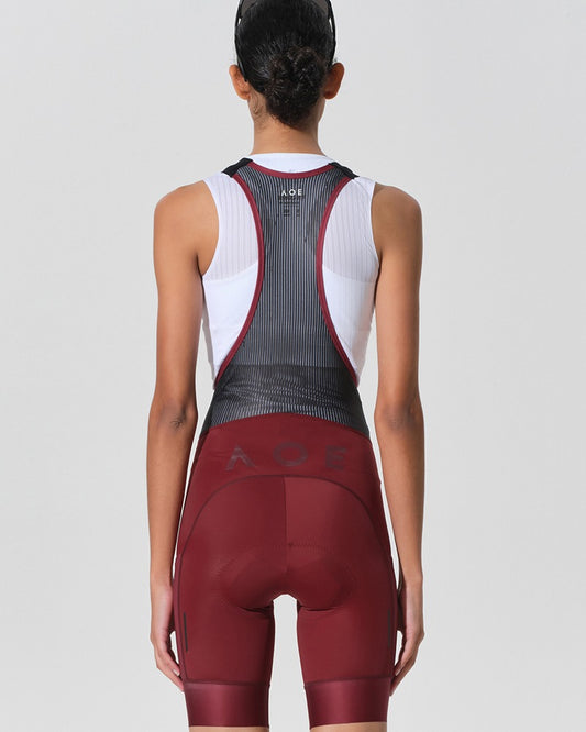 wine red cycling bib shorts
