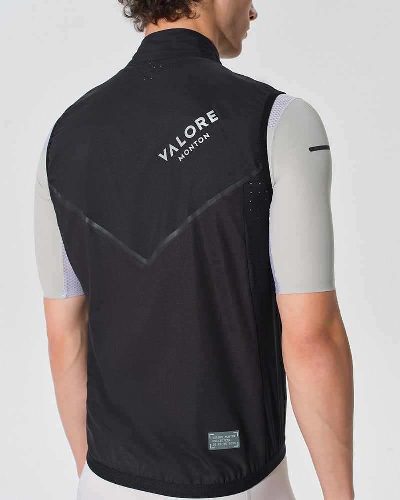 black cycling vest