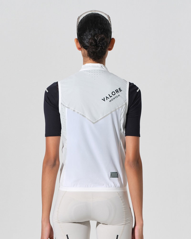 womens cycling vest white