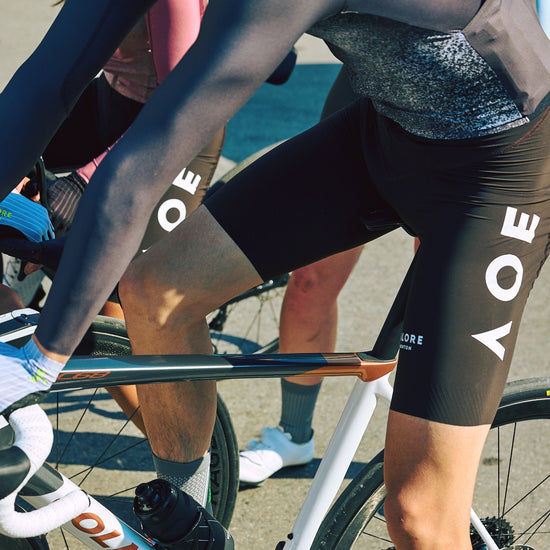 brown cycling bib shorts