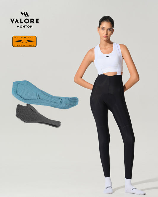 summer cycling bib tights womens black