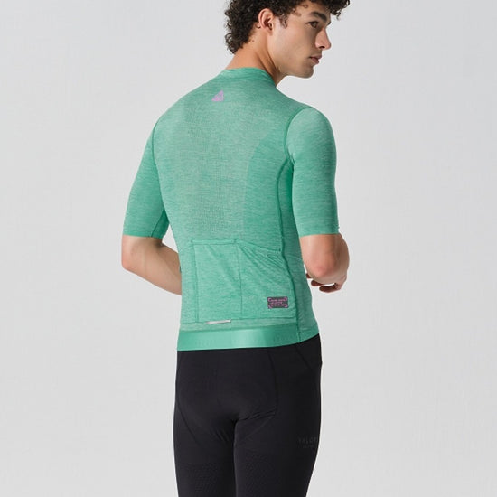 green cycling jersey