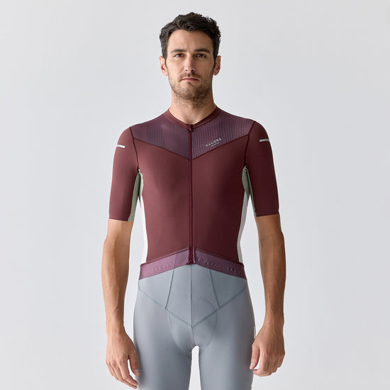 purple cycling jersey