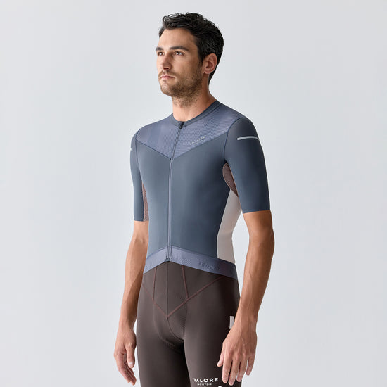 blue cycling jersey mens
