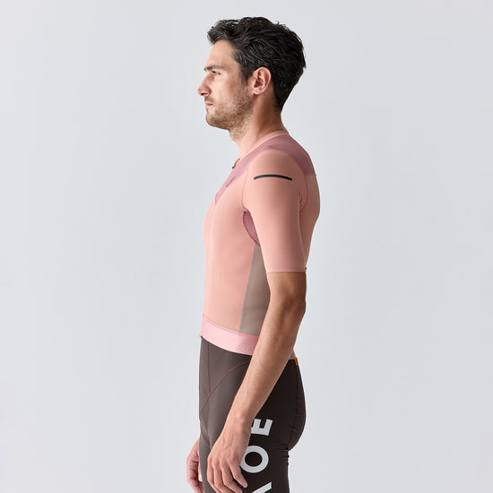 pink cycling jersey mens