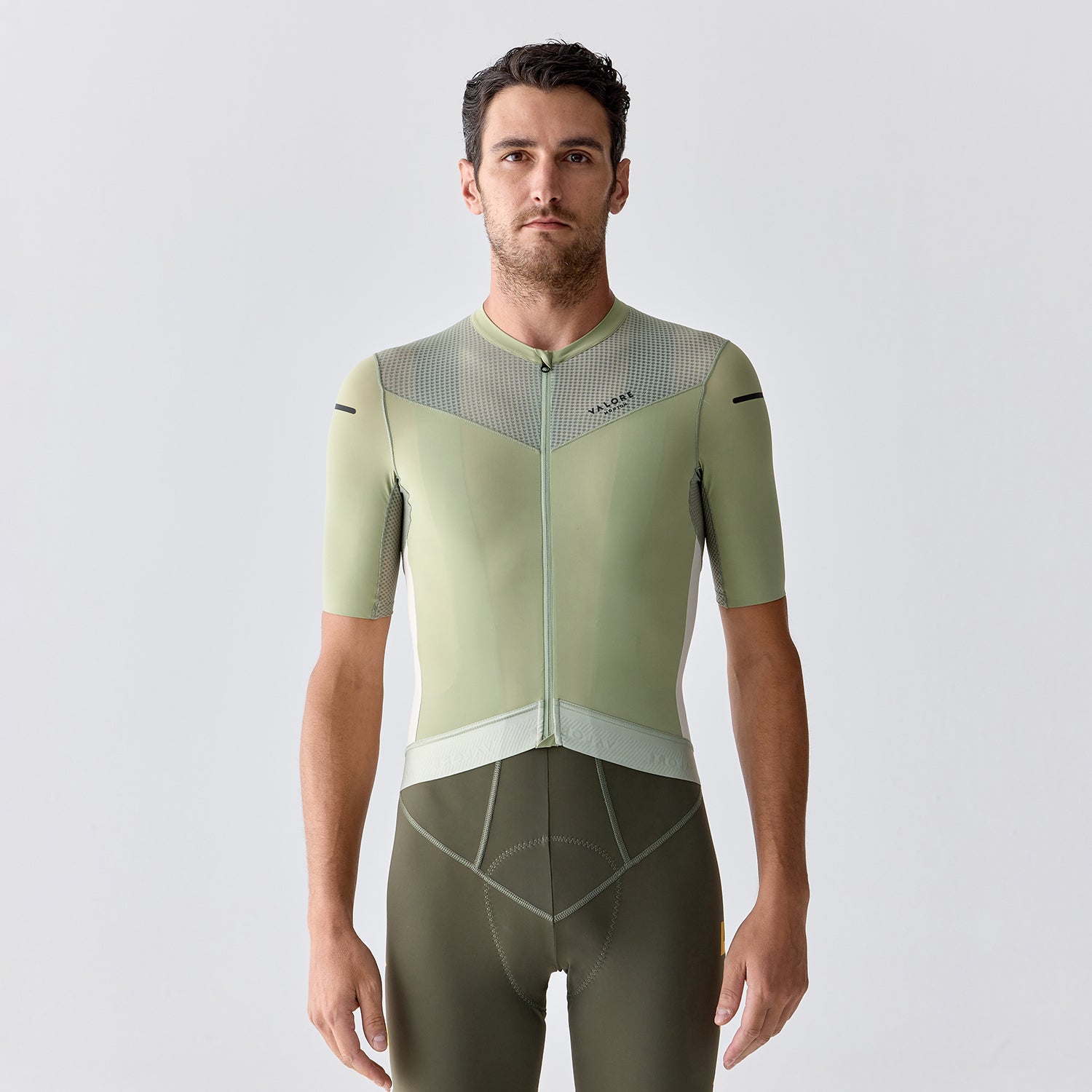 green cycling jersey