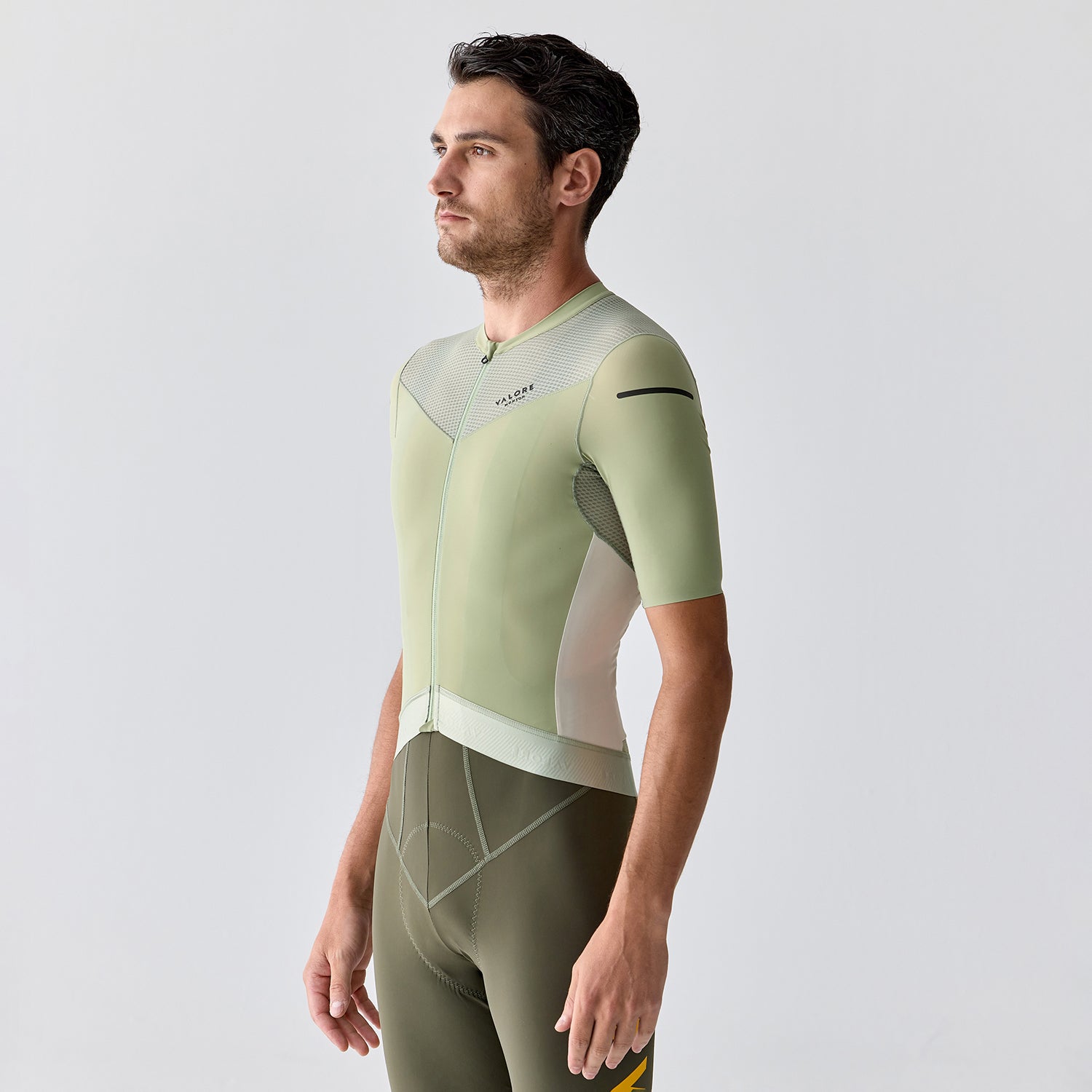 green cycling jersey