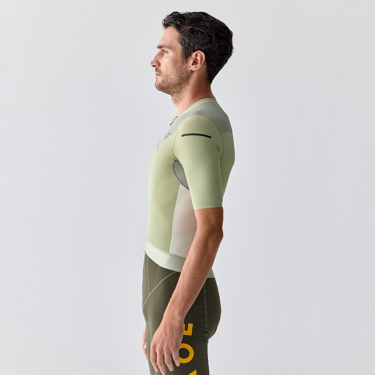 green cycling jersey