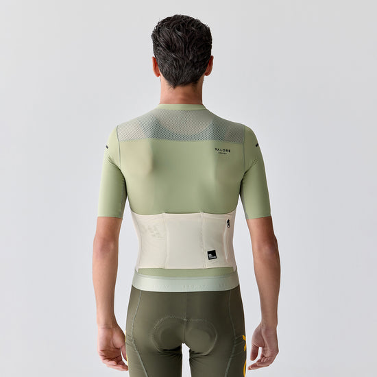 green cycling jersey