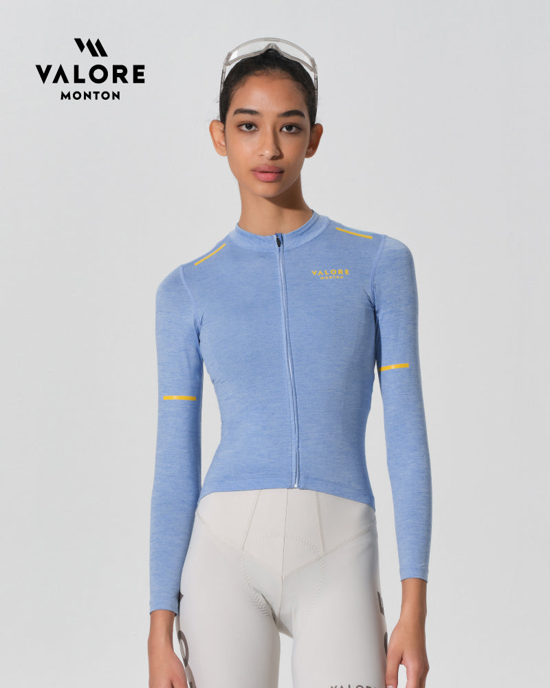 womens long sleeve cycling jersey
