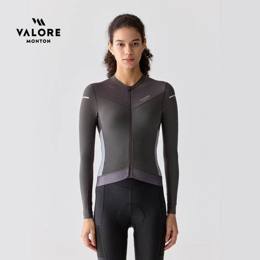 womens long sleeve cycling jersey