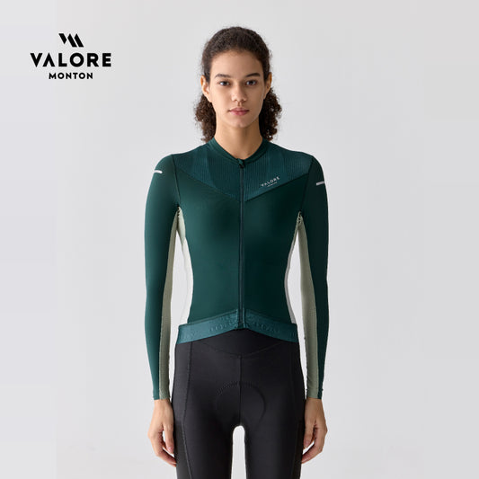 womens long sleeve cycling jersey