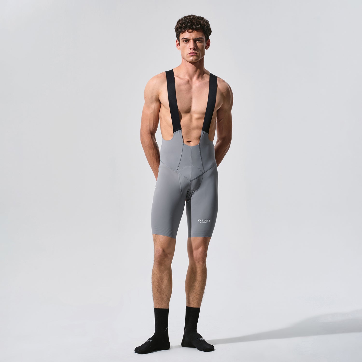 grey cycling bib shorts