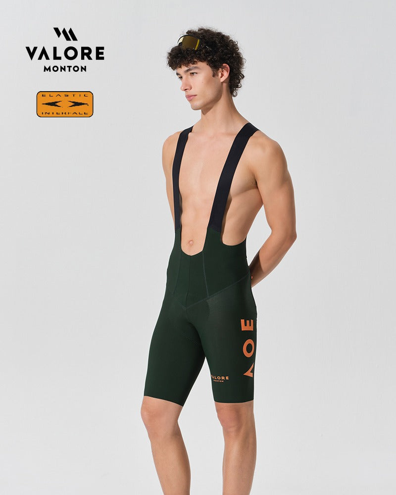 mens cycling bib shorts green