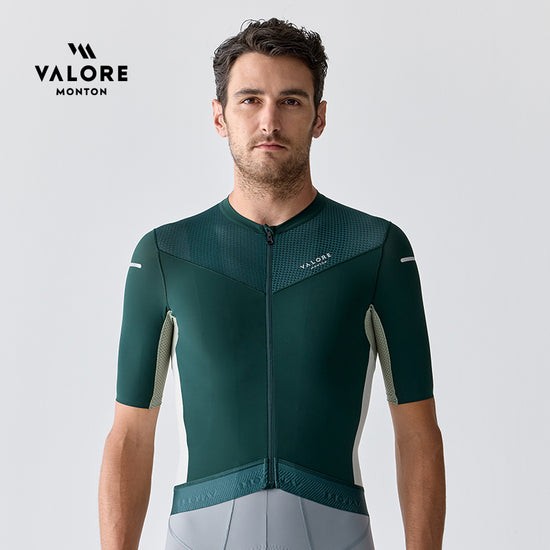 green cycling jersey