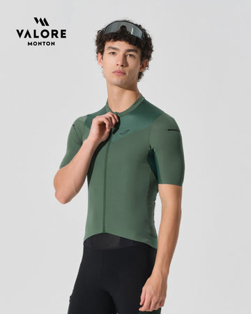 green cycling jersey