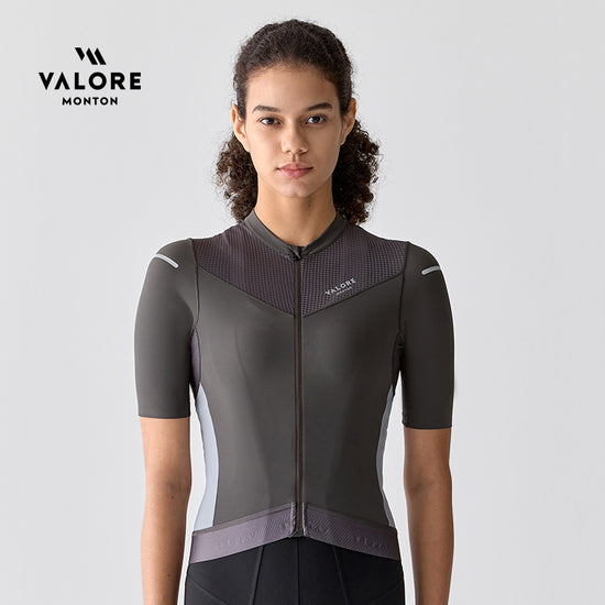 womens grey cycling jersey