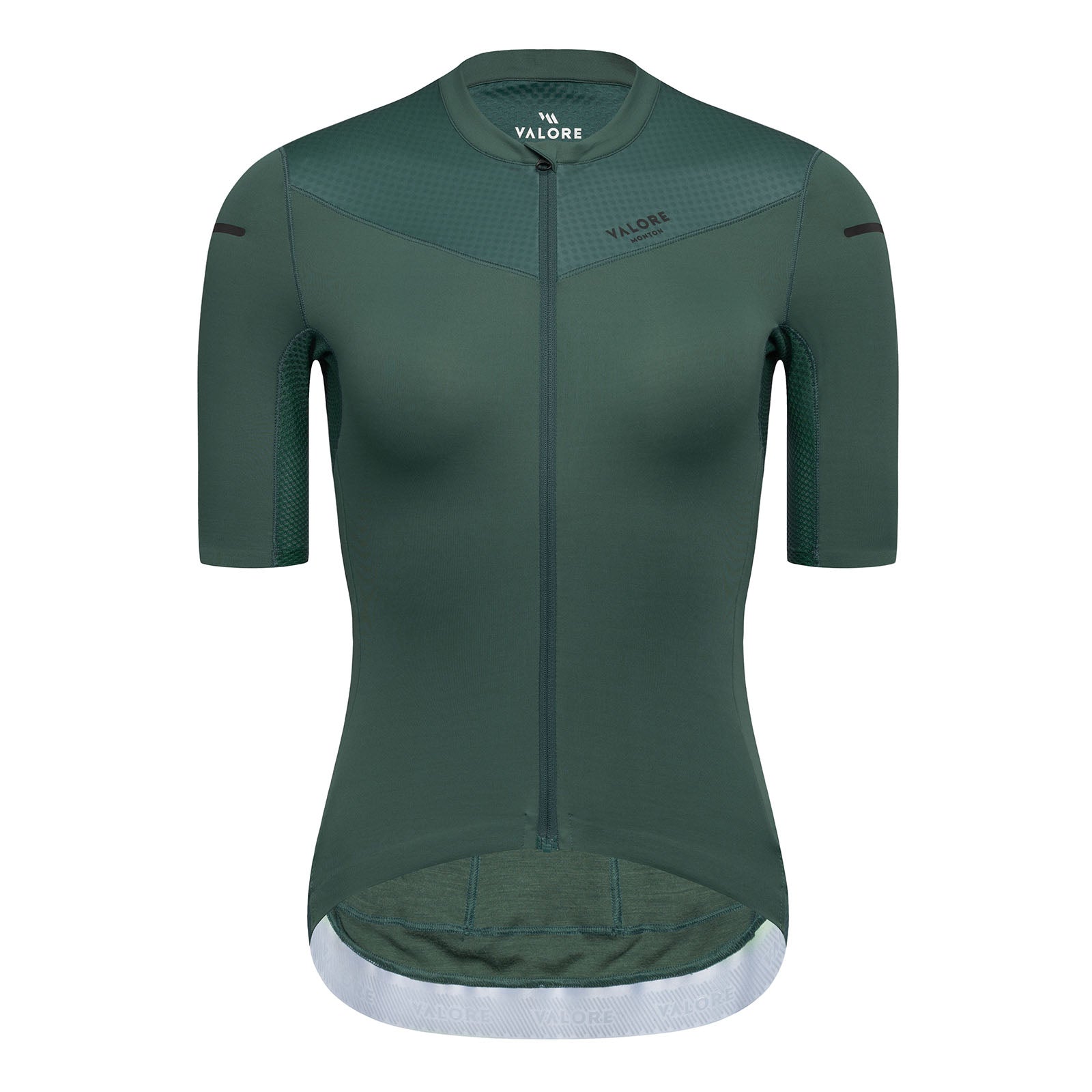merino cycling jersey women's green