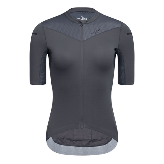 merino cycling jersey women's purple grey