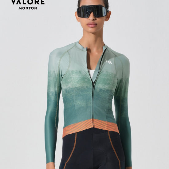 womens long sleeve cycling jersey summer