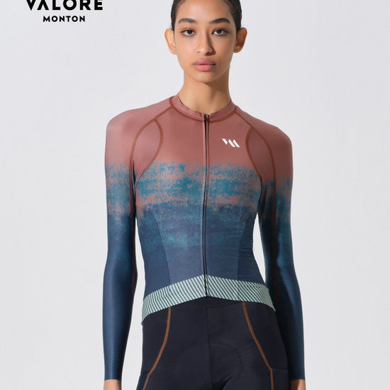 womens long sleeve cycling jersey summer