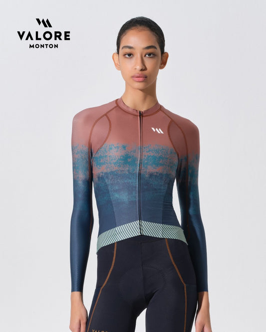 womens long sleeve cycling jersey summer