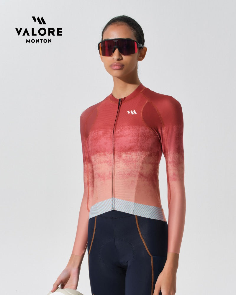womens long sleeve cycling jersey summer