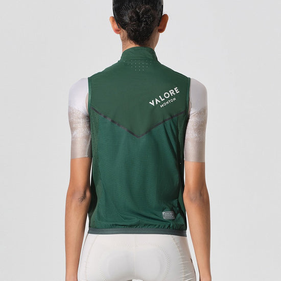 womens cycling vest green