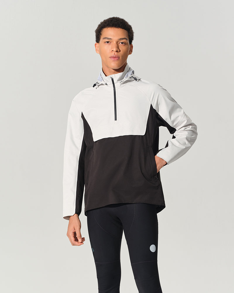 cycling rain jacket with hood