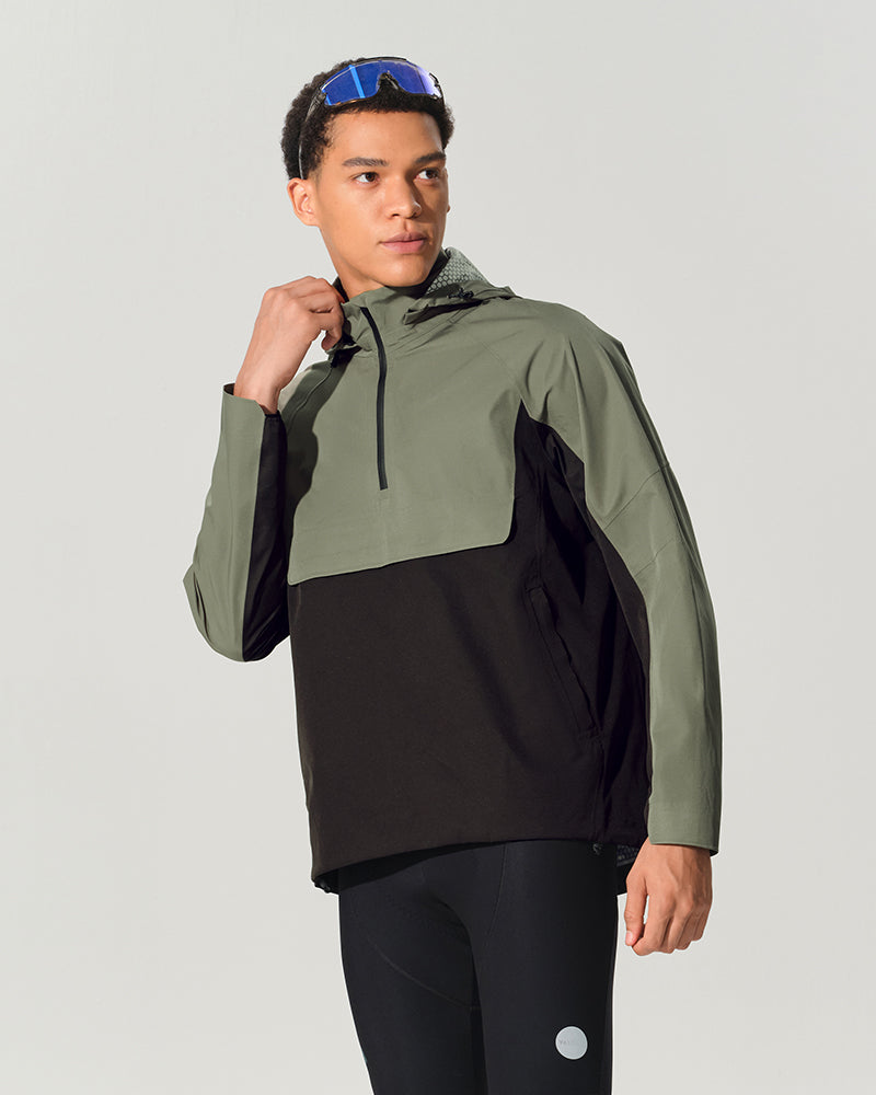 cycling rain jacket with hood