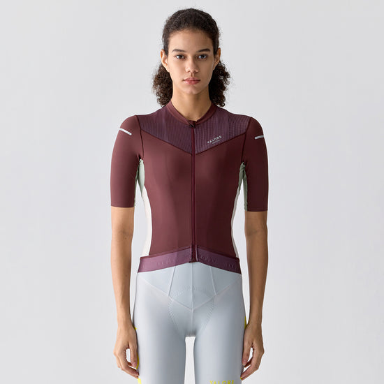 purple cycling jersey women's