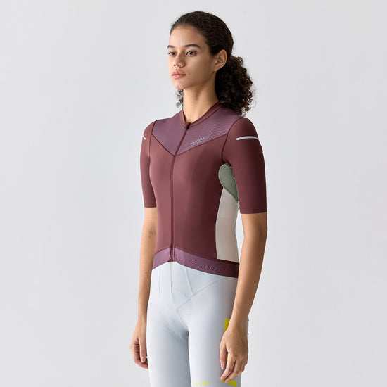 purple cycling jersey women's